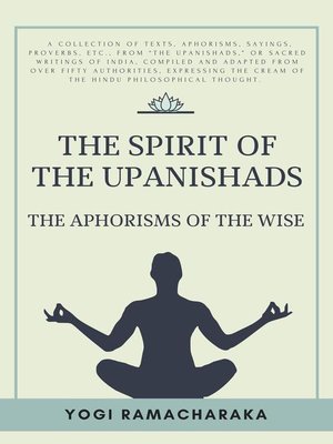 cover image of The spirit of the Upanishads